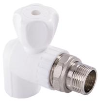 Кран радиаторный угловой полипропиленовый Berke д 25 х 3/4" - КонтурТерм