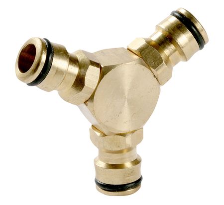 Тройник для шланга латунный Greenmill