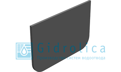 Заглушка торцевая для лотка Gidrolica Light, пластиковая