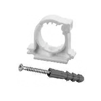 Держатель пластиковый с защелкой 1х16 с дюбелем KAN - КонтурТерм