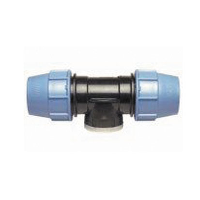 Тройник для полиэтиленовых труб Unidelta д 32 х 3/4" (ПЭ х РВ х ПЭ)  - КонтурТерм