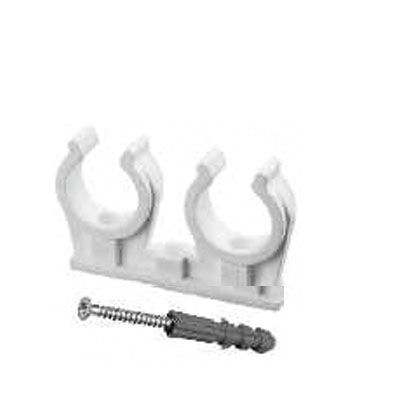 Держатель пластиковый 2х22 белый CAPRICORN - КонтурТерм