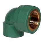 Колено полипропиленовое с резьбой BANNINGER д 20 х 3/4" РВ PP-RCT - КонтурТерм