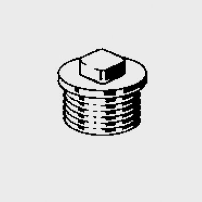 Пробка латунь никелированная 3/4" РН (ДУ 20) VALTEC - КонтурТерм