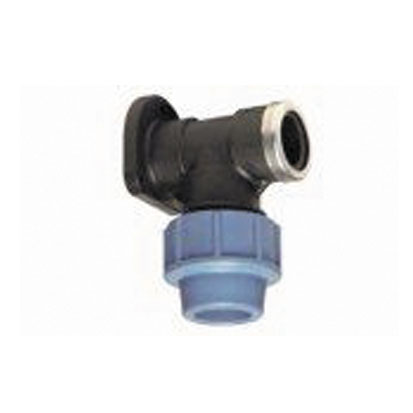 Колено настенное для полиэтиленовых труб Unidelta д 20 х 1/2" (ПЭ х РВ)  - КонтурТерм