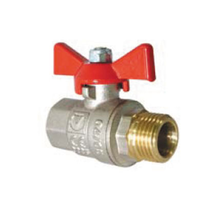 Кран шаровый 1" (РВ х РН) мотылек VALTEC Base  - КонтурТерм