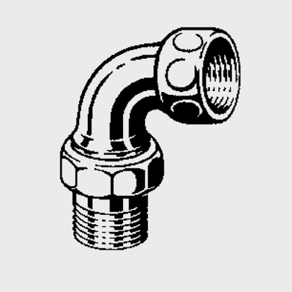 Шрубунок угловой латунь 1 1/4" (ДУ 32) Gappo - КонтурТерм