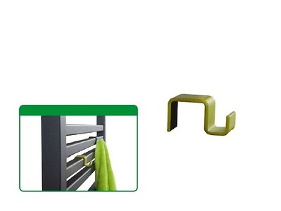 Крючок для полотенцесушителя квадратный черный (комплект 4 шт.)