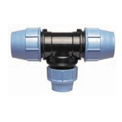 Тройник редукционный для полиэтиленовых труб Unidelta д 25 х 20 х 25 (ПЭ х ПЭ х ПЭ)  - КонтурТерм