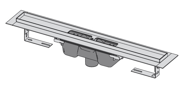 Лоток душевой с вертикальным сливом 850 мм LOW ALCA PLAST