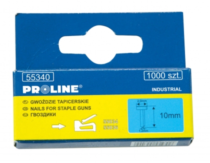 Скобы для степлера 10мм, тип Е, 1000шт. 55340 Proline - КонтурТерм