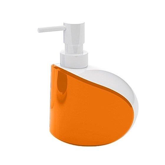 Дозатор для жидкого мыла, цвет: белый/оранжевый Moby GEDY