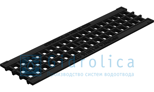 Решетка водоприемная Gidrolica Standart  ячеистая чугунная ВЧ, кл. С250