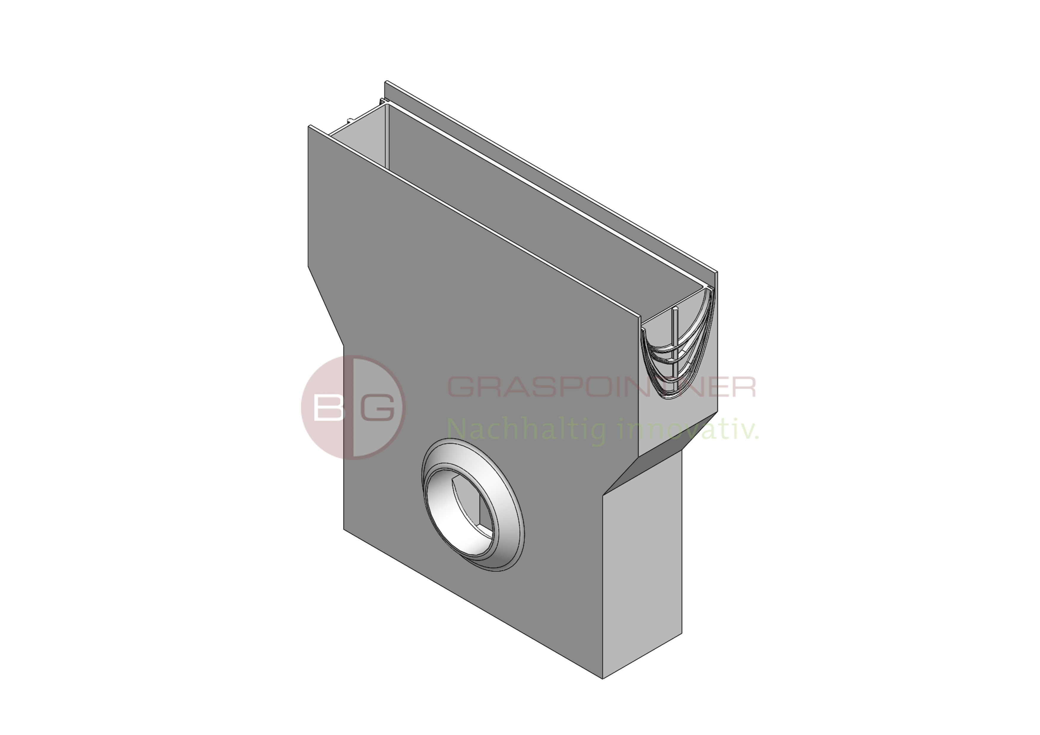 Пескоуловитель композитбетонный Filcoten DN100, 500/140/500, с муфтой
