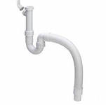 Полусифон трубный для мойки VIEGA 1 1/2"х40/50, с гофрированным выпуском, с патрубком, без выпуска - КонтурТерм