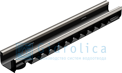 Лоток пластиковый усиленный Gidrolica Standart Plus ЛВ-10.14,5.10 DN100