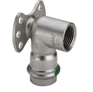 Колено настенное из нержавеющей стали VIEGA Sanpress-inox д 15х1/2 РВ - КонтурТерм