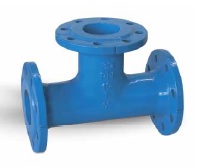 Е Тройник редукционный фланцевый чугунный  Dn 80х50х80 METALPOL