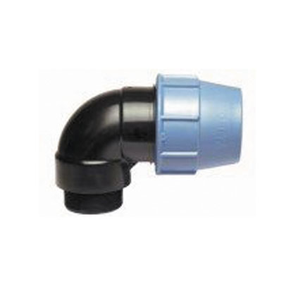 Колено для полиэтиленовых труб Unidelta д 20 х 3/4" (ПЭ х РН)  - КонтурТерм