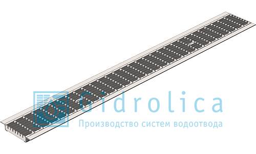 Решетка водоприемная Gidrolica Standart  ячеистая стальная оцинкованная, кл. В125 