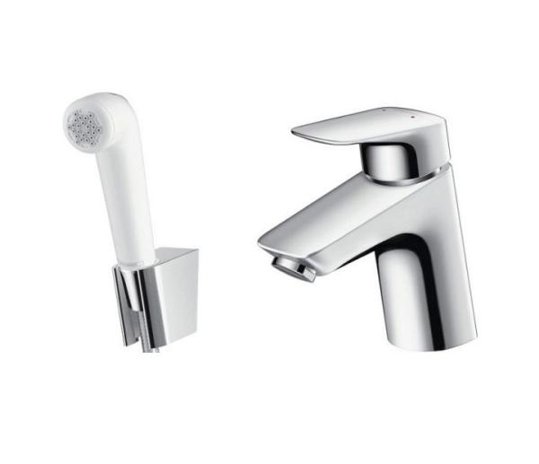 Смеситель для раковины Logis с гигиеническим душем HansGrohe
