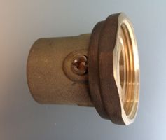 Разъем для насоса с краном Watts (латунь) PAV/A-F25 1 1/2" х РВ 1"  (1шт.) - КонтурТерм