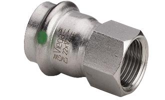 Муфта из нержавеющей стали VIEGA Sanpress inox д 22х1 - КонтурТерм