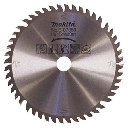 Диск пильный по дереву 165х20х1,3мм,10Т, Makita Standart, D-03327 - КонтурТерм