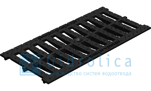 Решетка для лотков Gidrolica Standart РВ -20.24.50 - щелевая чугунная ВЧ, кл. С250