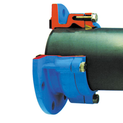 Фланец насадной усиленный для ПВХ, ПЭ труб 100/ 90мм PN16 Hawle - КонтурТерм