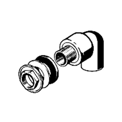 Колено переходное BANNINGER д 20 х 1/2"- 3/4" РН с гайкой PP-RCT - КонтурТерм