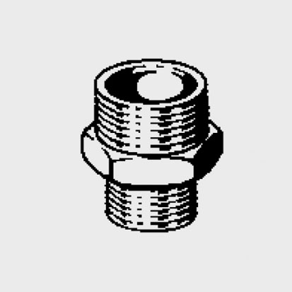Ниппель бронза редукционный  1/2" х 1/4" Effebi - КонтурТерм