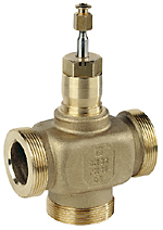Клапан трехходовый линейный Honeywell Dn40 резьбовой Kvs25 - КонтурТерм