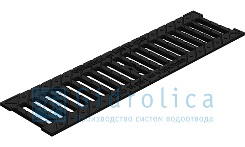 Решетка водоприемная Gidrolica Standart  щелевая чугунная ВЧ, кл. С250