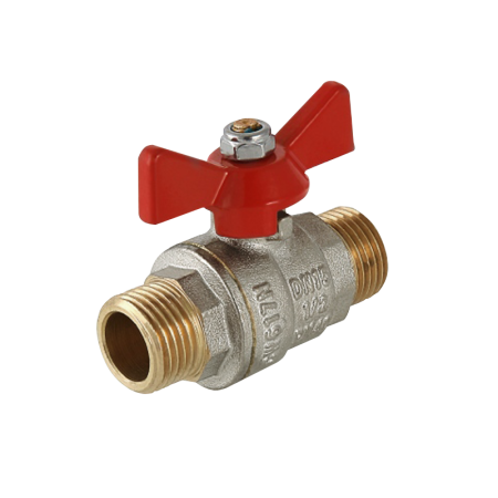 Кран шаровый 3/4" (РН х РН) PN40 мотылек Kalde - КонтурТерм