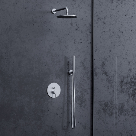 Смеситель для душа скрытого монтажа (комплект) OMNIRES Y, цвет никель - КонтурТерм