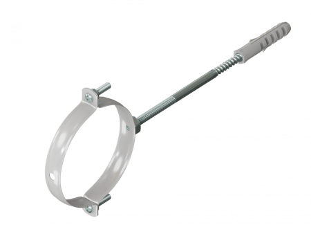 Крепление к стене д.80 мм белое RAL металлическое KRATS - КонтурТерм