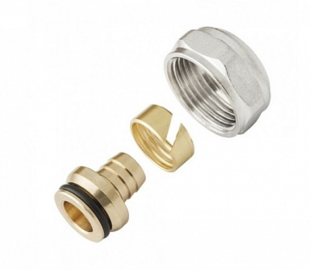 Зажим для металлопластиковых труб 16х2.0 х G3/4" KAN - КонтурТерм