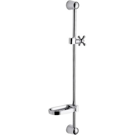 Стойка душевая с мыльницей FRAP 75 см, хром - КонтурТерм