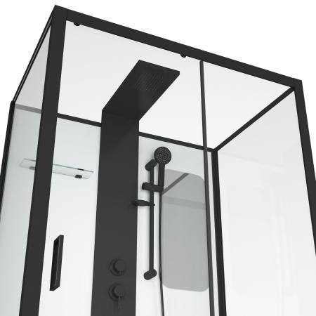 Кабина душевая гидромассажная GROSSMAN ELEGANS 120х80х217 см с низким поддоном - КонтурТерм