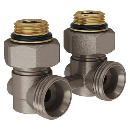 Узел нижнего подключения угловой ROYAL THERMO ½"х3/4"EK - КонтурТерм