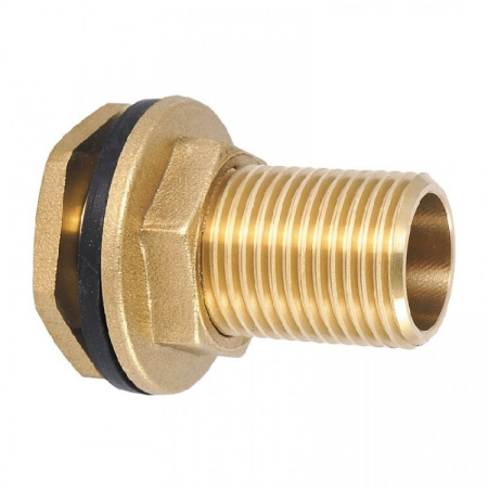 Штуцер врезной в бак 1”, латунный, MVI - КонтурТерм