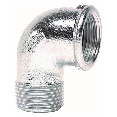 Колено ниппельное чугун оцинкованный GEBO 2 1/2" РВхРН (ДУ 65) - КонтурТерм