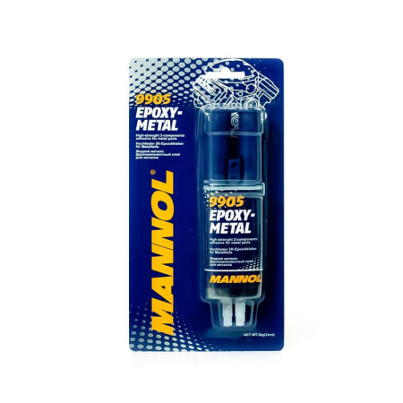 Клей эпоксидный 2-х комп. для металла MANNOL EPOXY METAL 30 г - КонтурТерм