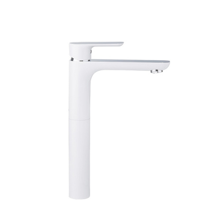 Смеситель для раковины Gappo Noar, высокий, белый/хром - КонтурТерм