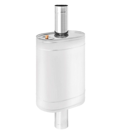 Бак на трубе 55л д.115, овальный, AISI 439 - КонтурТерм