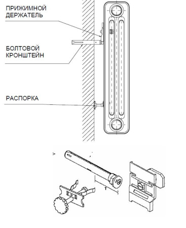 Крепление для чугунных радиаторов (настенное) - КонтурТерм