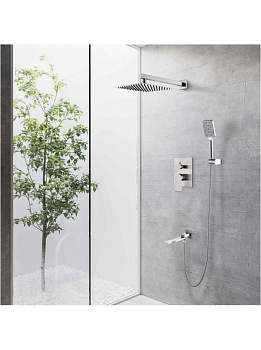 Смеситель для душа с изливом, скрытого монтажа (комплект), Gappo G99-20, сатин - КонтурТерм