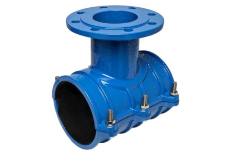 Хомут врезной BLUCAST для PVC, ПЭ труб 250мм х Ду100 PN16 - КонтурТерм