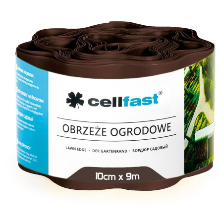 Бордюр садовый 10см х 9м коричневый Cell-fast